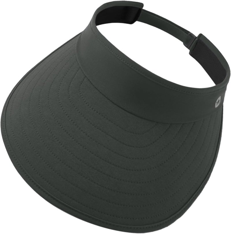 Wander Sun Visor Hats for Women Wide Brim UV Protection Adjustable Large Golf Beach Cap Packable Travel Sport Visor - Image 1